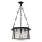 Z-Lite Cape Harbor Pendant, 3-Light, 18 In.W x 10 In.H, Matte Black/Water hammered 7503P18-MB - alternate 4